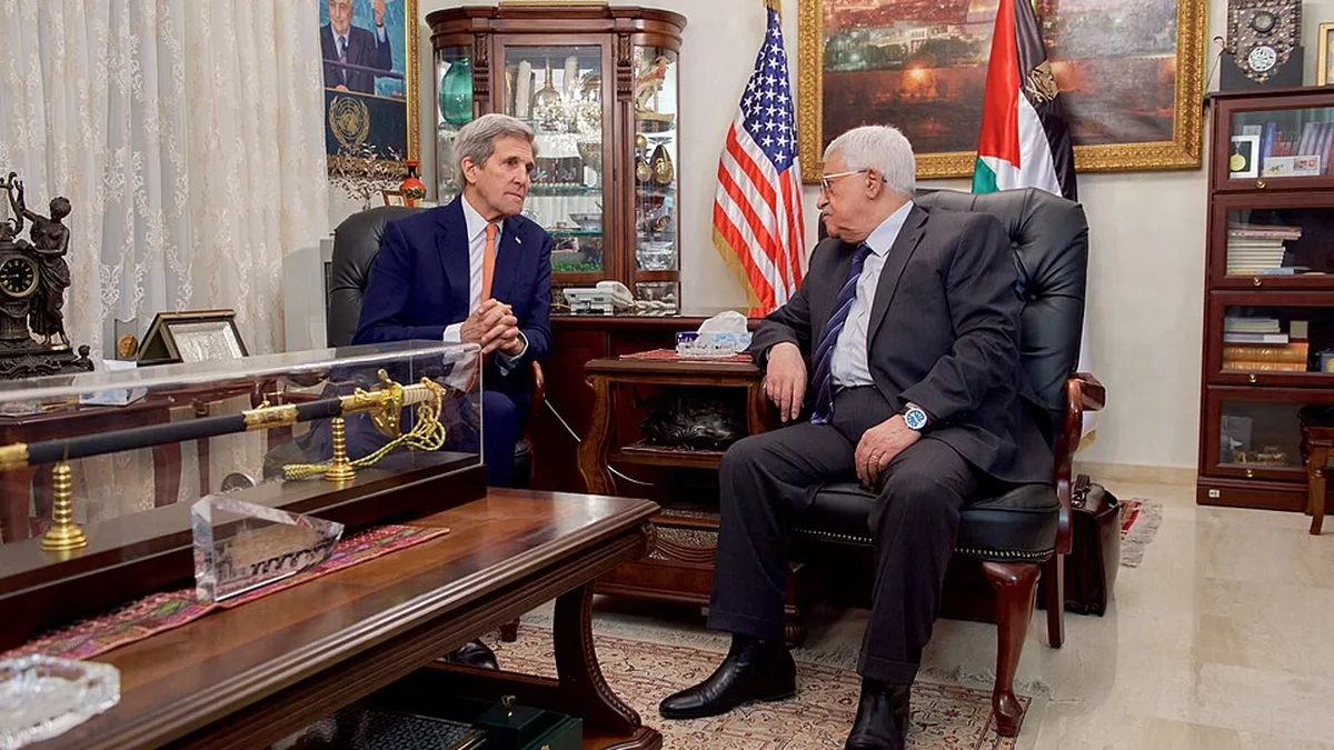 Palestinian Authority President Mahmoud Abbas at government meeting in Ramallah 2026