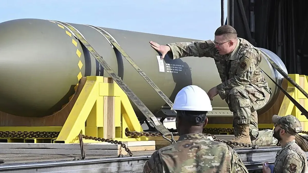 Damaged Iranian nuclear facility after 2025 US-Israeli airstrikes showing concrete debris and destruction