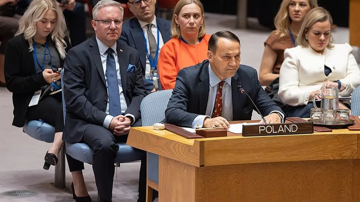 United Nations Security Council chamber during Middle East diplomatic session